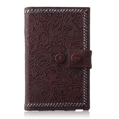 Zenus Galaxy Note Prestige Italian Carved Diary - Black Chocolate