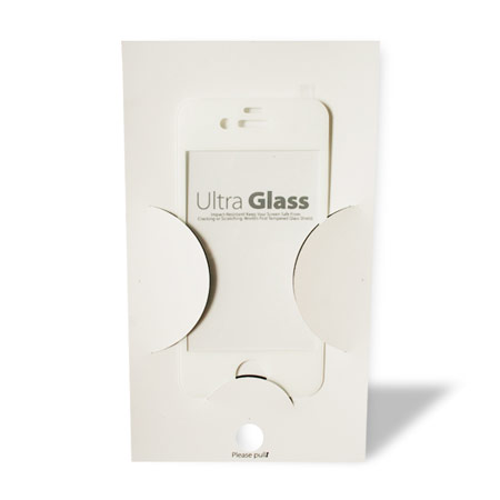 Protection d'écran iPhone 4S / 4 UltraGlass - Blanche