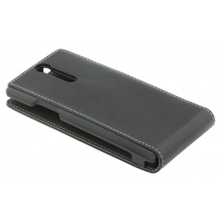 Sony Xperia Leather Style Flip Case - Black