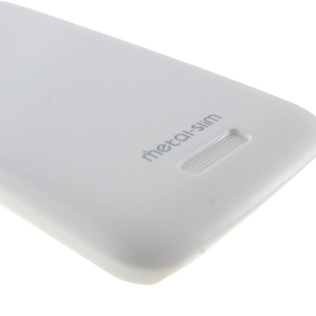 Metal-Slim UV Protective Case for HTC One X - White
