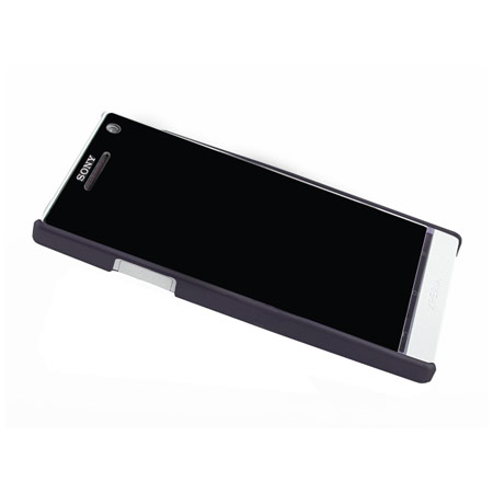 Sony Xperia S Rubberized Back Hard Case - Black