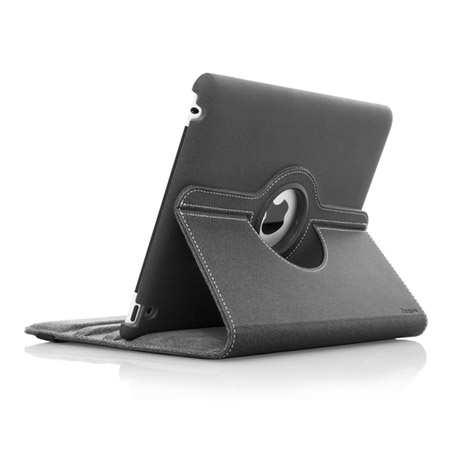 Targus Rotating Leather Style Case for iPad 4 / 3 - Black