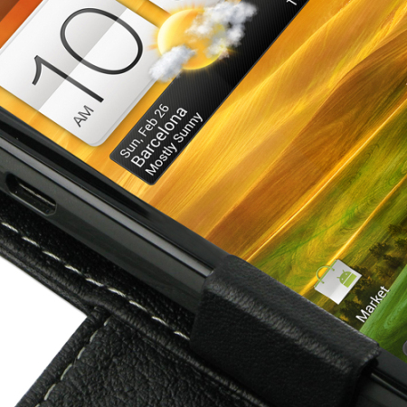 PDair Leather Book Case HTC One X Ledertasche