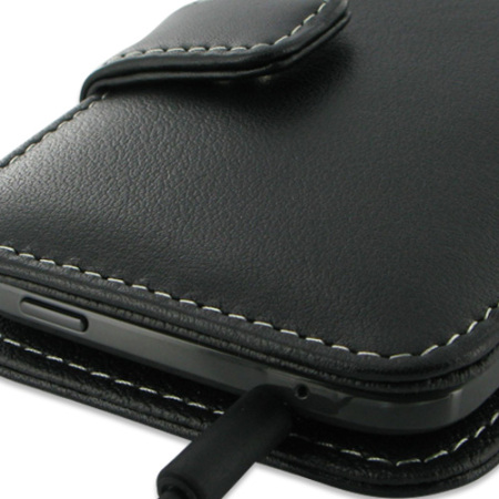 PDair Leather Book Case till HTC One X - Svart