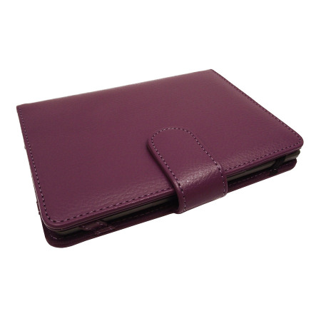 Housse Kindle Touch Leather Style and Light - Violet