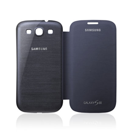 Genuine Samsung Galaxy S3 Flip Cover - Chrome Blue- EFC-1G6FBECSTD