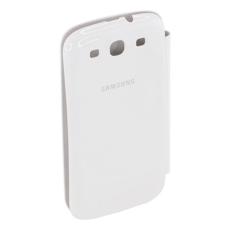 trechter Psychologisch kleermaker Genuine Samsung Galaxy S3 Flip Cover - Marble White - EFC-1G6FWECSTD