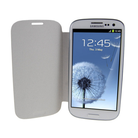 Originele Samsung Galaxy S3 Flip Cover - Marmer Wit - EFC-1G6FWECSTD 