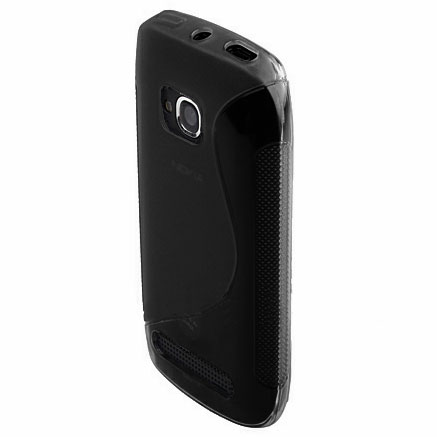 FlexiShield Wave Case For Nokia Lumia 710 - Black