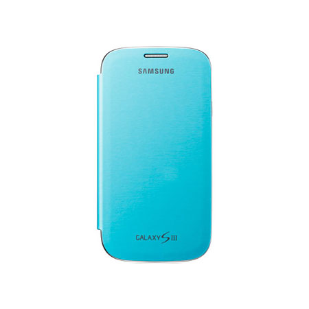 Genuine Samsung Galaxy S3 Flip Cover - Light Blue - EFC-1G6FLECSTD