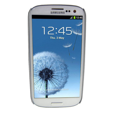 Aegis Rubber Hard Shell For Samsung Galaxy S3 - Silver