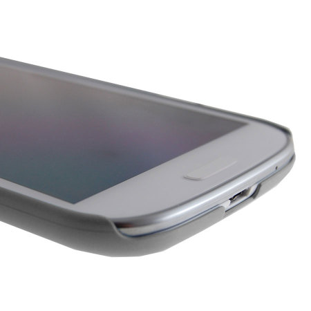 Aegis Rubber Hard Shell For Samsung Galaxy S3 - Silver
