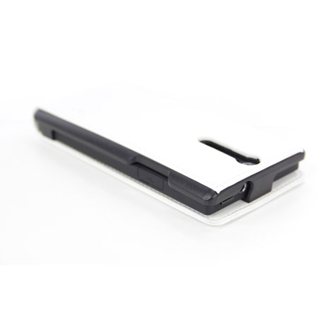 Sony Xperia S SMA5118W Leather Flip Case - Wit