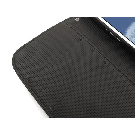 Housse Samsung Galaxy S3 Portefeuille Style cuir  - Noire