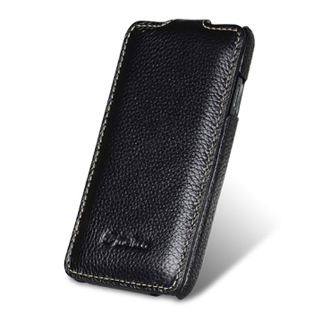 Melkco Premium Leather Flip Case for Galaxy S Advance - Black