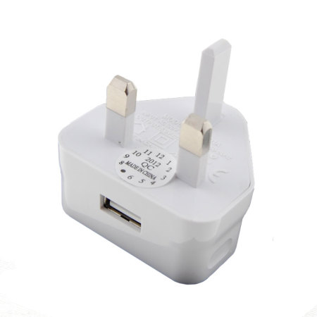 Kit: Compact 1A USB Mains Charger Adapter