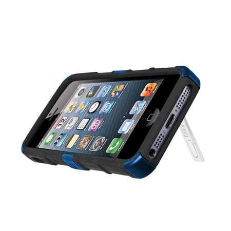 Funda iPhone 5S / 5 Sedio Dilex con soporte incorporado - Azul
