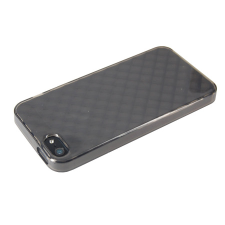 FlexiShield Diamond Skin For iPhone 5S / 5 - Smoke Black