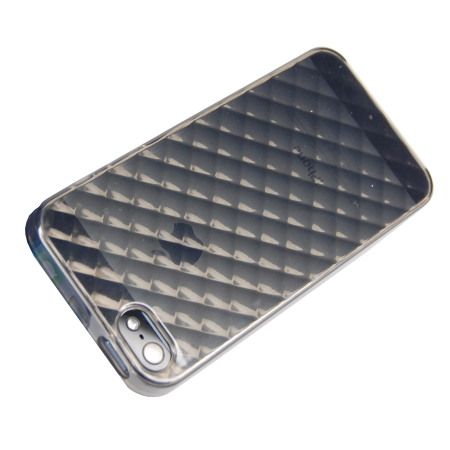 FlexiShield Diamond Skin For iPhone 5S / 5 - Smoke Black