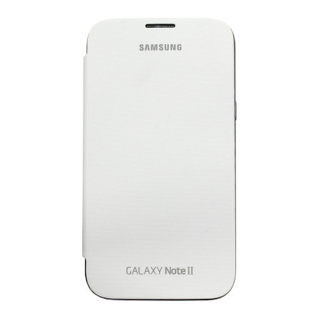 Genuine Samsung Galaxy Note 2 Flip Cover - White - EFC-1J9FWEGSTD