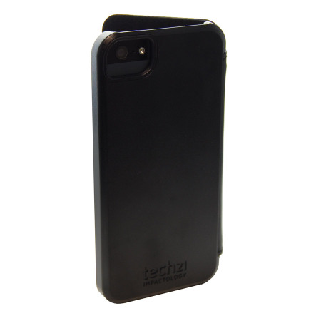 Coque iPhone 5S / 5 Tech21 Impact Snap avec rabat intégré - Noire