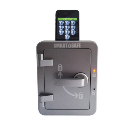 Caja fuerte SmartSafe para dispositivos Apple y Android.