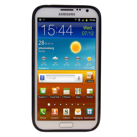FlexiShield Skin For Samsung Galaxy Note 2 - Black