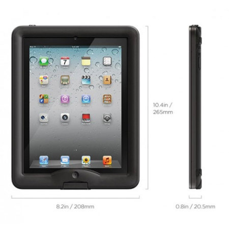 LifeProof Nuud Case voor iPad 4 / 3 / 2 - Zwart