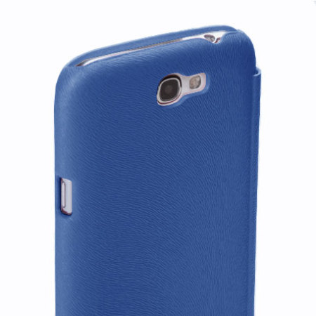 Rock Ultra Thin Leather Flip Case - Samsung Galaxy Note 2 - Dark Blue