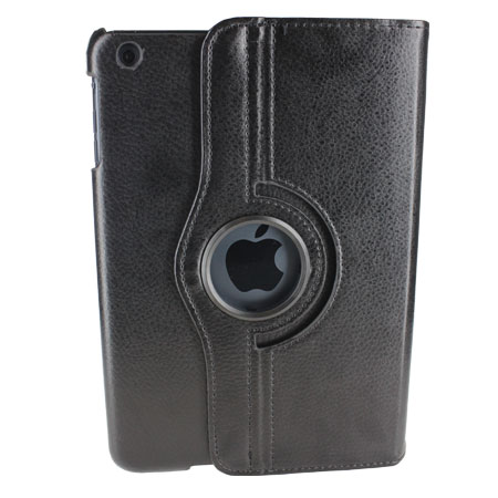 Leather Style Rotating Case for iPad Mini 2 / iPad Mini - Black