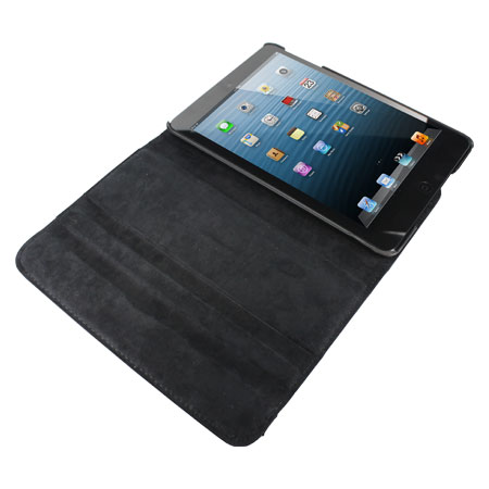 Leather Style Rotating Case for iPad Mini 2 / iPad Mini - Black
