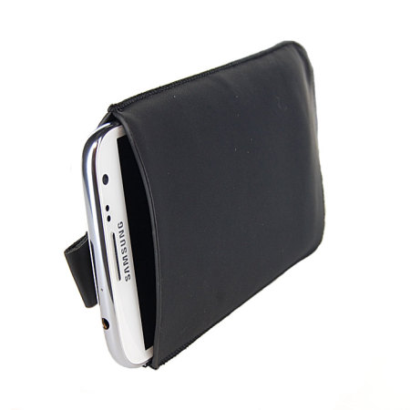 SD Suede Style Pouch Case for Note 2 - Black
