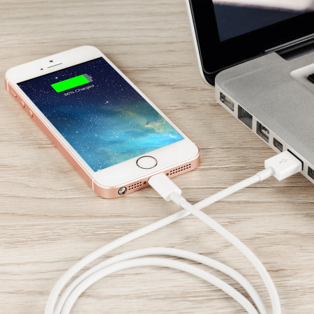 Olixar iPhone SE / 5S / 5C Lightning to USB Sync/Charge Cable - White