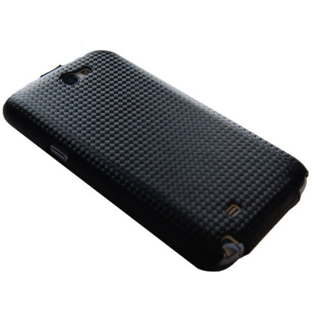 Slimline Carbon Fibre Style Flip Case for Samsung Galaxy Note 2