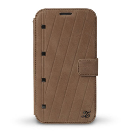 Zenus Neo Vintage Diary Case for Samsung Galaxy Note 2 - Brown