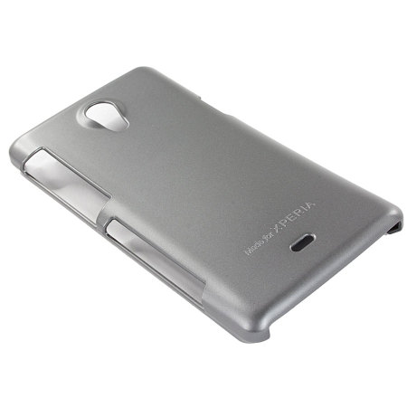 Hard Shell Case for Sony Xperia T - Gun Metal Grey