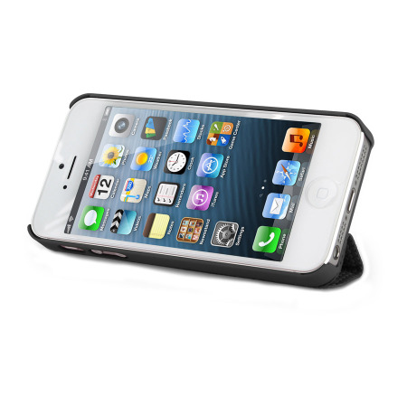 Coque avec Smart Cover Magnétique iPhone 5S / 5 - Noire
