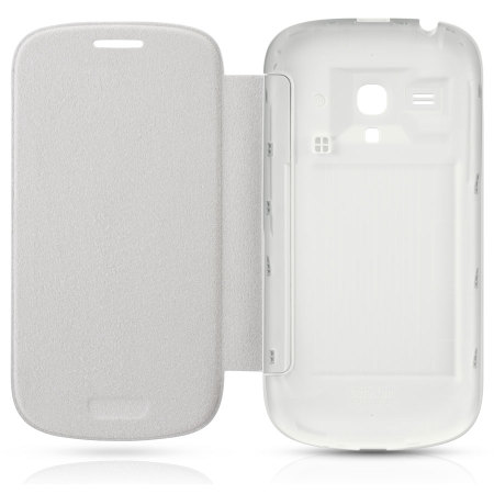 Flip Cover officielle Samsung Galaxy S3 Mini - EFC-1M7FWEC – Blanc 
