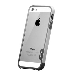Zenus Bumper Trio Series Case for iPhone 5S / 5 - Grey