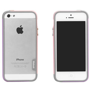 Zenus Bumper Trio Series Case for iPhone 5S / 5 - Pink/Purple