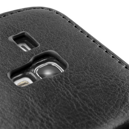 Housse Samsung Galaxy S3 Mini Portefeuille Style cuir - Noire