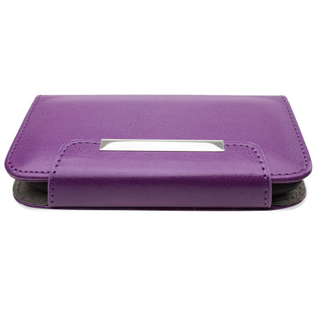 Housse Samsung Galaxy S3 Mini Portefeuille Style cuir - Violette