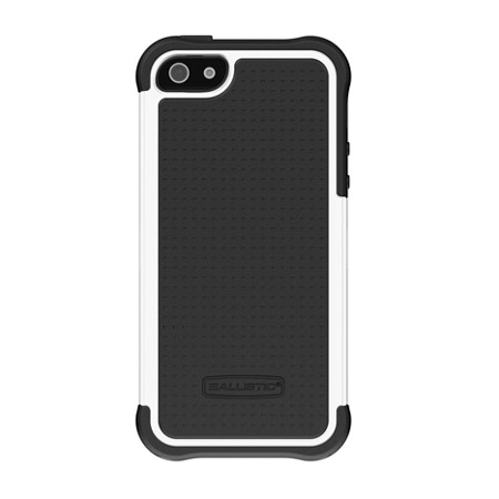 Ballistic Shell Gel Case for iPhone 5S / 5 - White/Charcoal