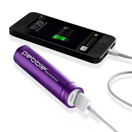 Veho Pebble Smartstick Portable Charger 2000mAh - Purple