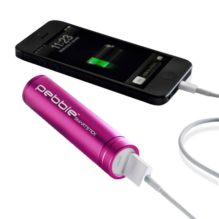 Veho Pebble Smartstick Portable Charger 2000mAh - Pink