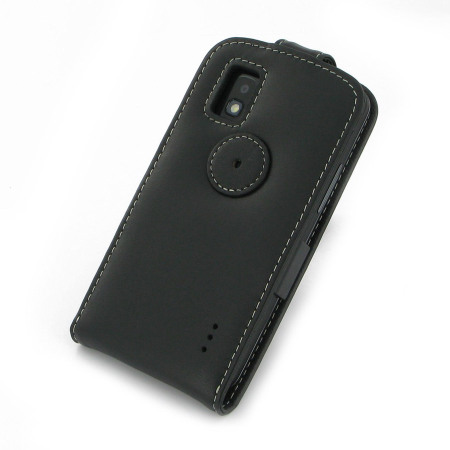 Housse en cuir Google Nexus 4 PDair - Noire