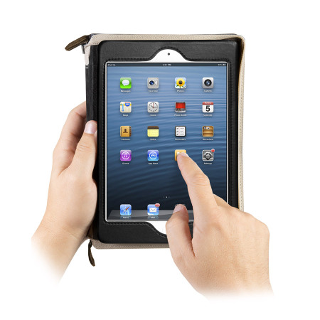 Housse iPad Mini 3 / 2 / 1 Twelve South BookBook - Marron / Rouge