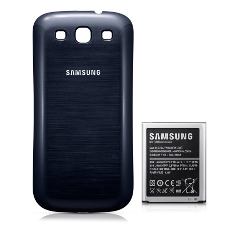 Kit Batterie Galaxy S3 d'origine Samsung Extended - 3000 mAh - Bleu