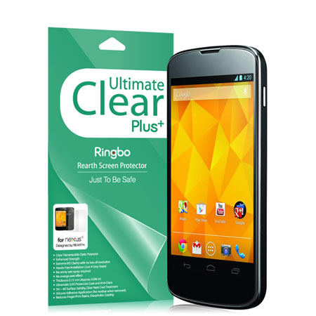 Rearth Ringbo Ultimate Clear Plus Screen/Back Protector for Nexus 4