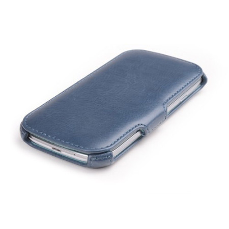Housse Galaxy S3 Rock Leather Style Flip et Stand - Bleue